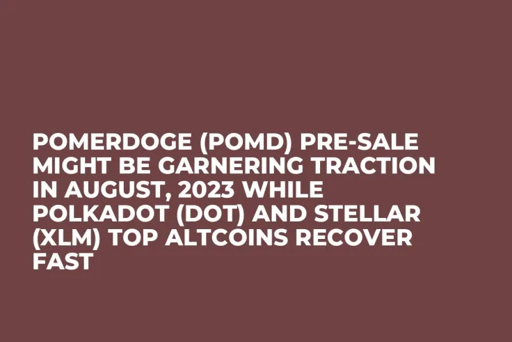 Pomerdoge (POMD) Pre-Sale Might be Garnering Traction in August, 2023 while Polkadot (DOT) and Stellar (XLM) Top Altcoins Recover Fast