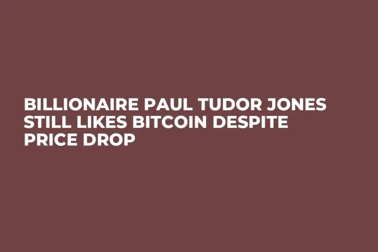 Billionaire Paul Tudor Jones Still Likes Bitcoin Despite Price Drop