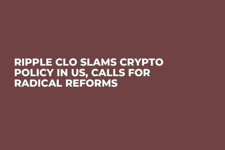 Ripple CLO Slams Crypto Policy in US, Calls for Radical Reforms