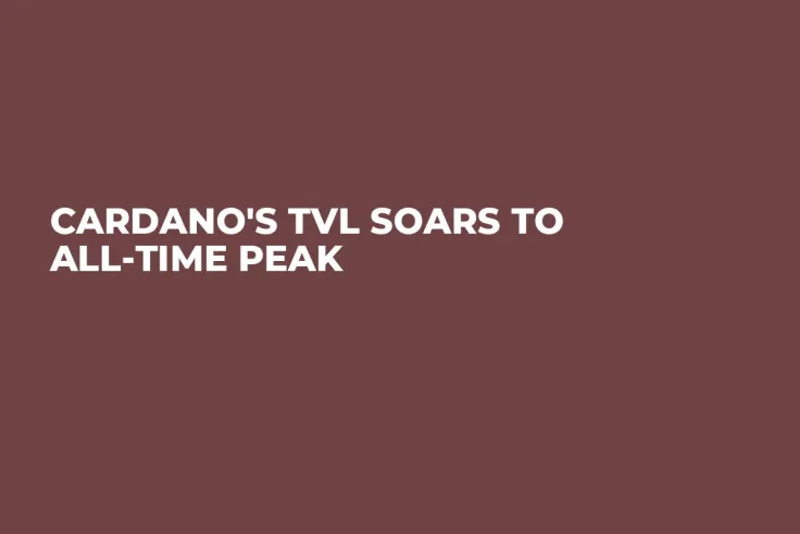Cardano's TVL Soars to All-Time Peak