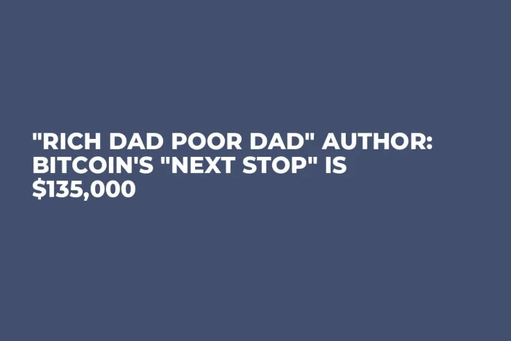 "Rich Dad Poor Dad" Author: Bitcoin's "Next Stop" Is $135,000