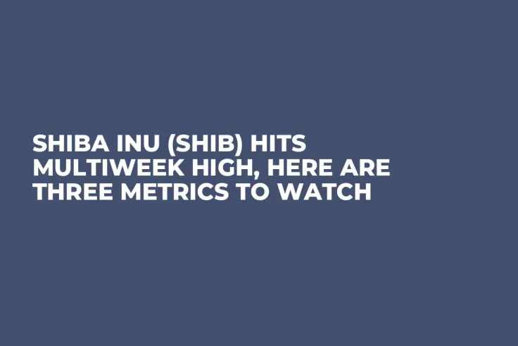 Shiba Inu (SHIB) Hits Multiweek High, Here Are Three Metrics to Watch