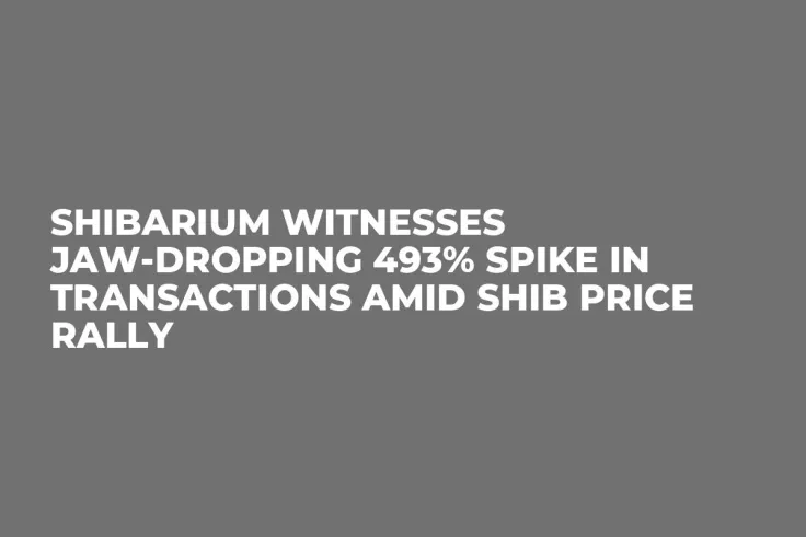 Shibarium Witnesses Jaw-Dropping 493% Spike in Transactions Amid SHIB Price Rally