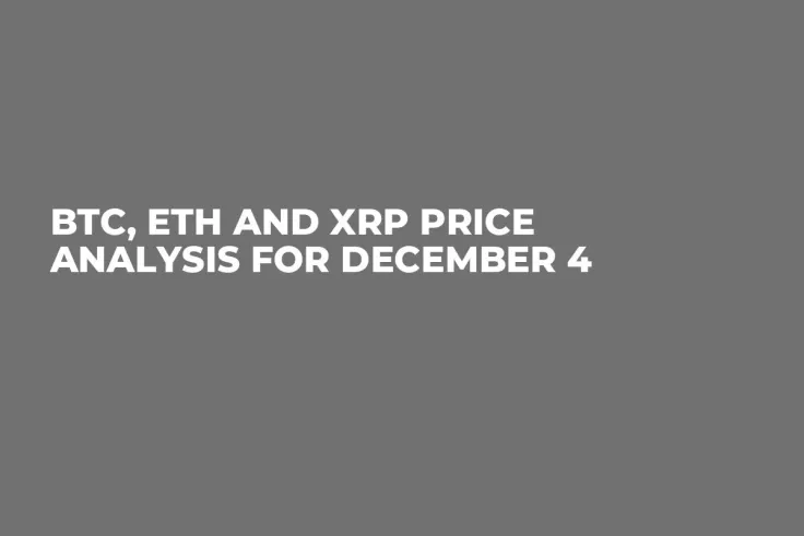 BTC, ETH and XRP Price Analysis for December 4
