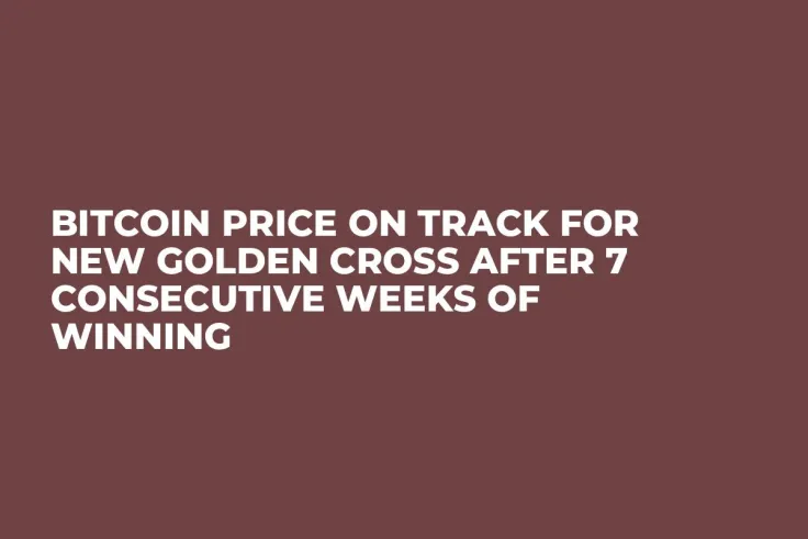 Bitcoin Price on Track for New Golden Cross After 7 Consecutive Weeks of Winning