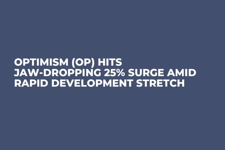 Optimism (OP) Hits Jaw-Dropping 25% Surge Amid Rapid Development Stretch