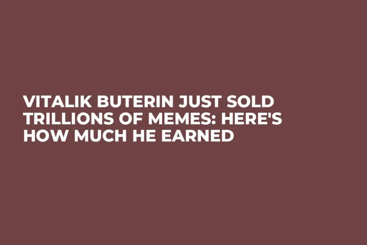 Vitalik Buterin Just Sold Trillions of Memes: Here's How Much He Earned 