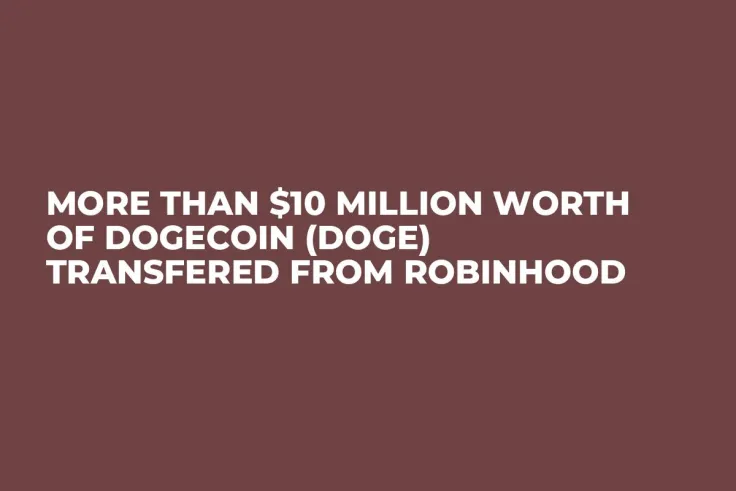 More Than $10 Million Worth of Dogecoin (DOGE) Transfered from Robinhood 