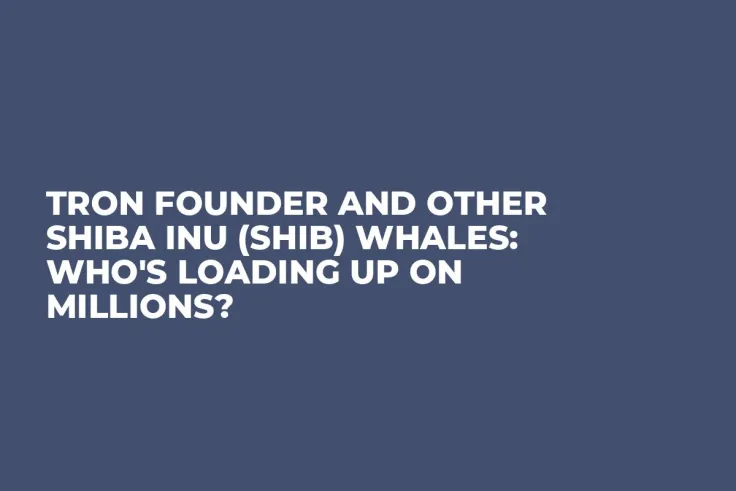 Tron Founder and Other Shiba Inu (SHIB) Whales: Who's Loading Up on Millions?