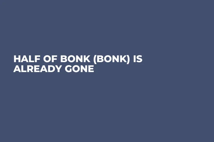 Half of Bonk (BONK) Is Already Gone