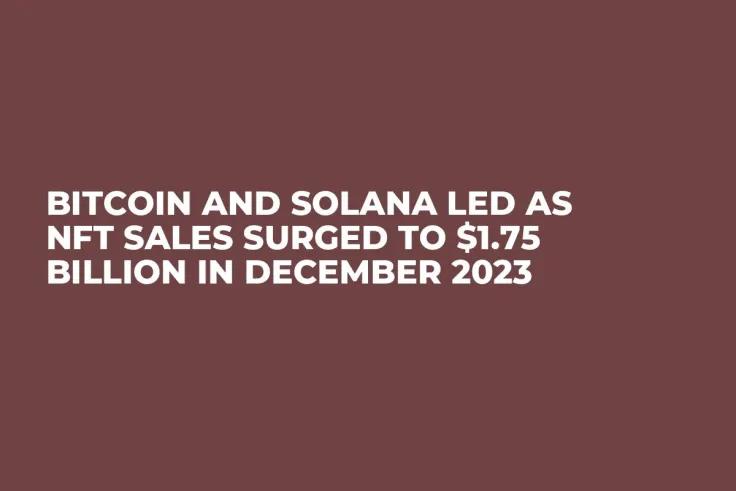Bitcoin and Solana Led as NFT Sales Surged to $1.75 Billion in December 2023