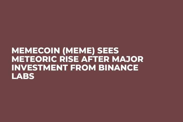 Memecoin (MEME) Sees Meteoric Rise After Major Investment From Binance Labs