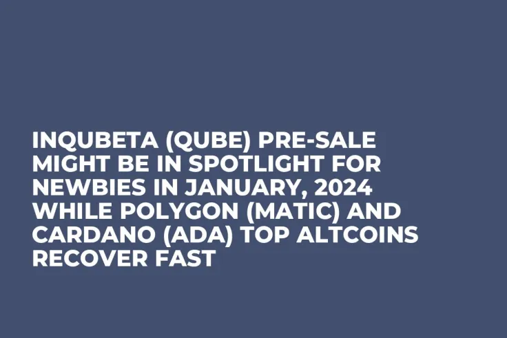InQubeta (QUBE) Pre-Sale Might be in Spotlight for Newbies in January, 2024 while Polygon (MATIC) and Cardano (ADA) Top Altcoins Recover Fast