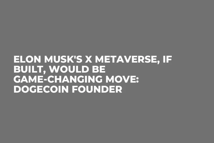 Elon Musk's X Metaverse, If Built, Would Be Game-Changing Move: Dogecoin Founder