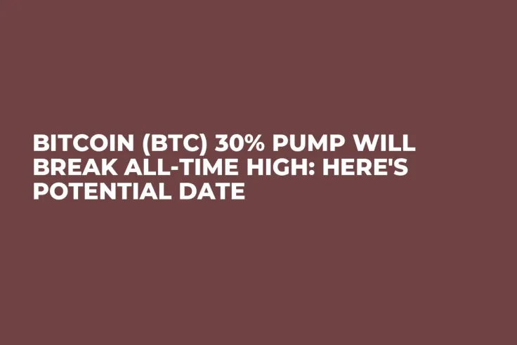 Bitcoin (BTC) 30% Pump Will Break All-Time High: Here's Potential Date