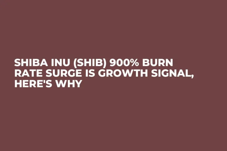 Shiba Inu (SHIB) 900% Burn Rate Surge Is Growth Signal, Here's Why