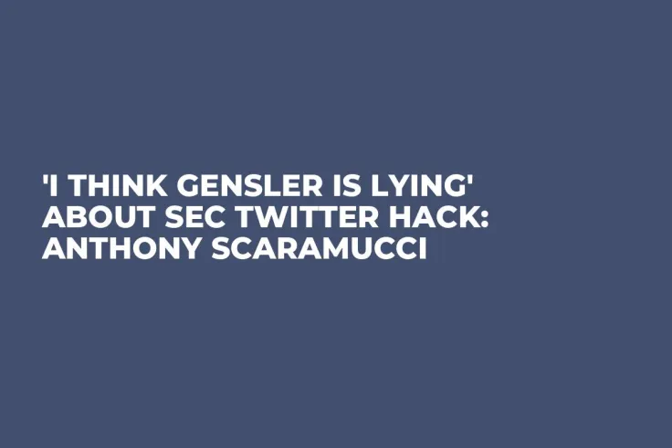 'I Think Gensler Is Lying' About SEC Twitter Hack: Anthony Scaramucci