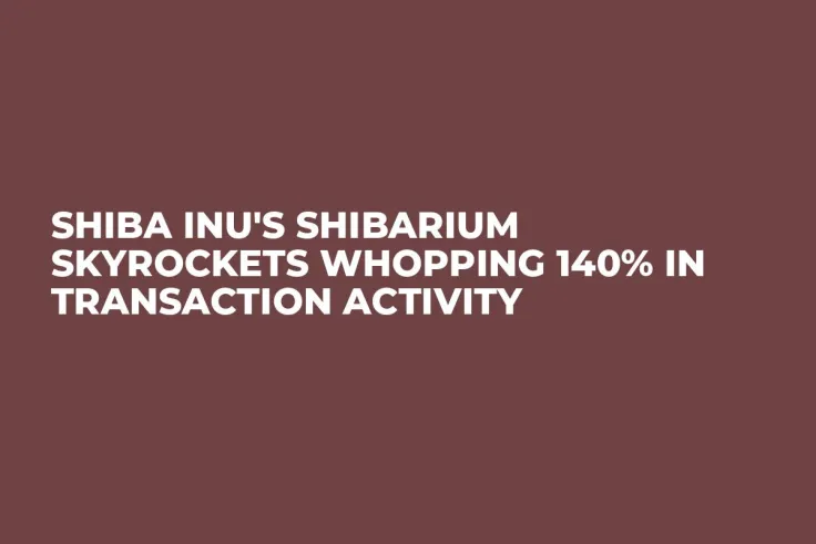 Shiba Inu's Shibarium Skyrockets Whopping 140% in Transaction Activity
