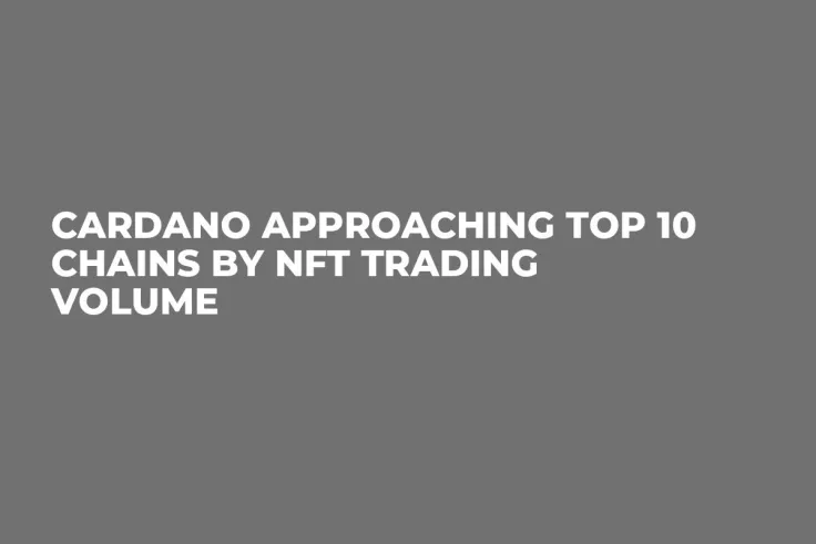 Cardano Approaching Top 10 Chains by NFT Trading Volume