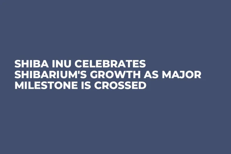 Shiba Inu Celebrates Shibarium's Growth as Major Milestone Is Crossed