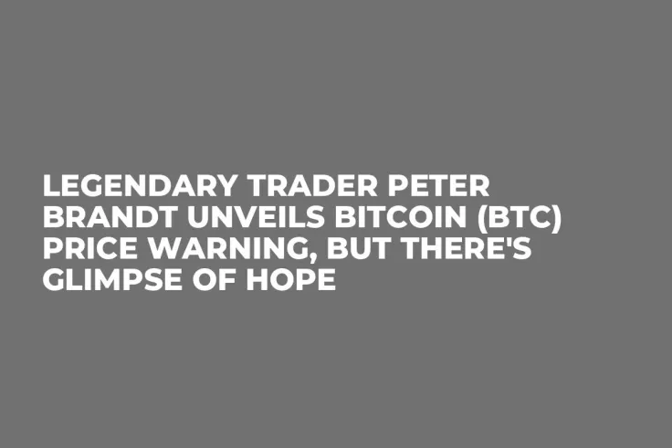 Legendary Trader Peter Brandt Unveils Bitcoin (BTC) Price Warning, But There's Glimpse of Hope