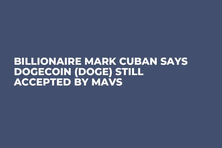 Billionaire Mark Cuban Says Dogecoin (DOGE) Still Accepted by Mavs