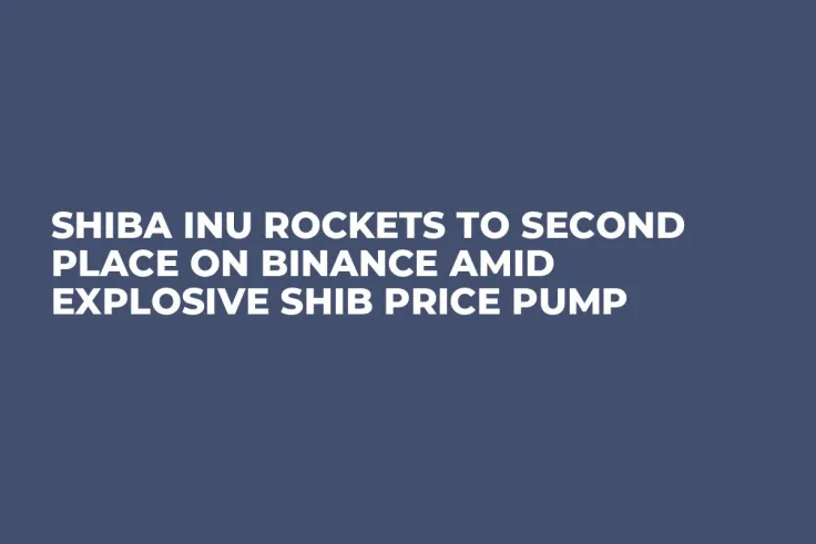 Shiba Inu Rockets to Second Place on Binance Amid Explosive SHIB Price Pump