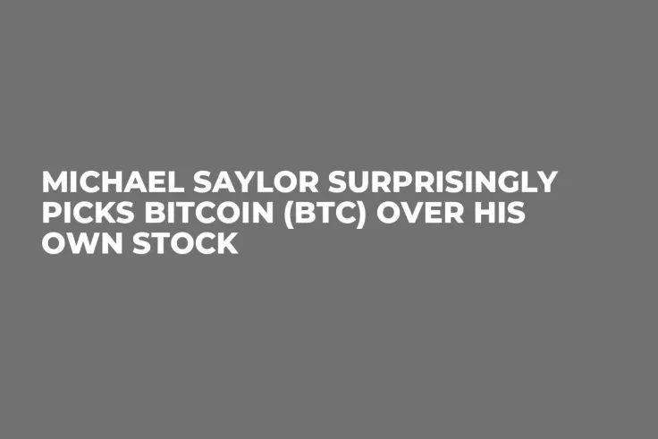 Michael Saylor Surprisingly Picks Bitcoin (BTC) Over His Own Stock