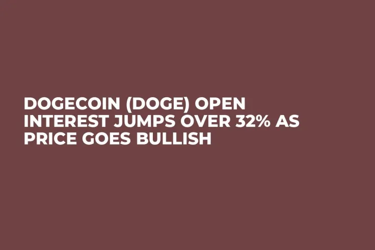 Dogecoin (DOGE) Open Interest Jumps Over 32% as Price Goes Bullish