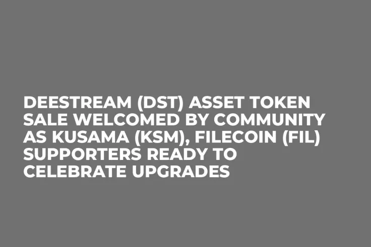 DeeStream (DST) Asset Token Sale welcomed by Community as Kusama (KSM), Filecoin (FIL) Supporters Ready to Celebrate Upgrades