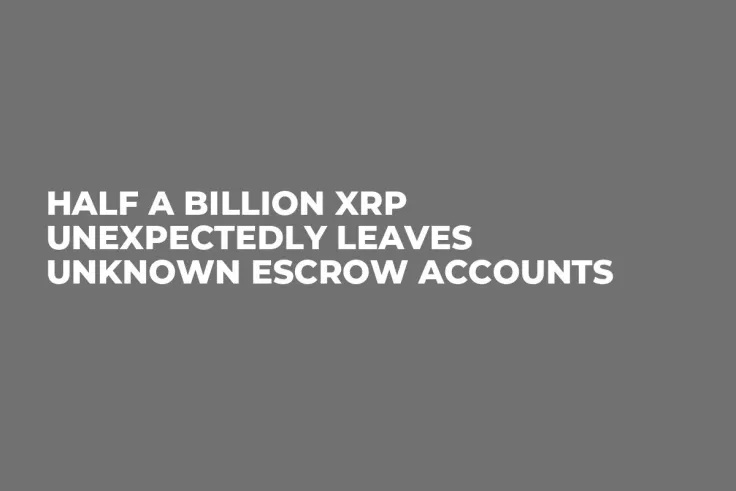 Half a Billion XRP Unexpectedly Leaves Unknown Escrow Accounts
