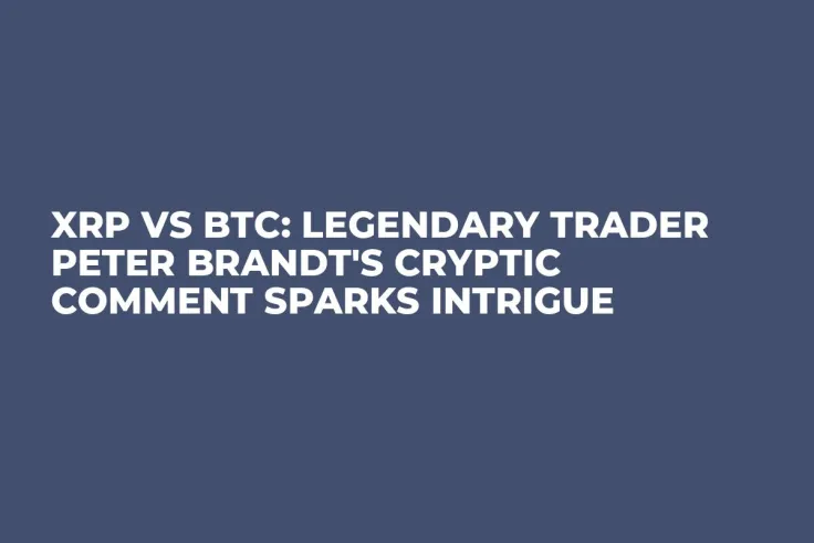 XRP vs BTC: Legendary Trader Peter Brandt's Cryptic Comment Sparks Intrigue