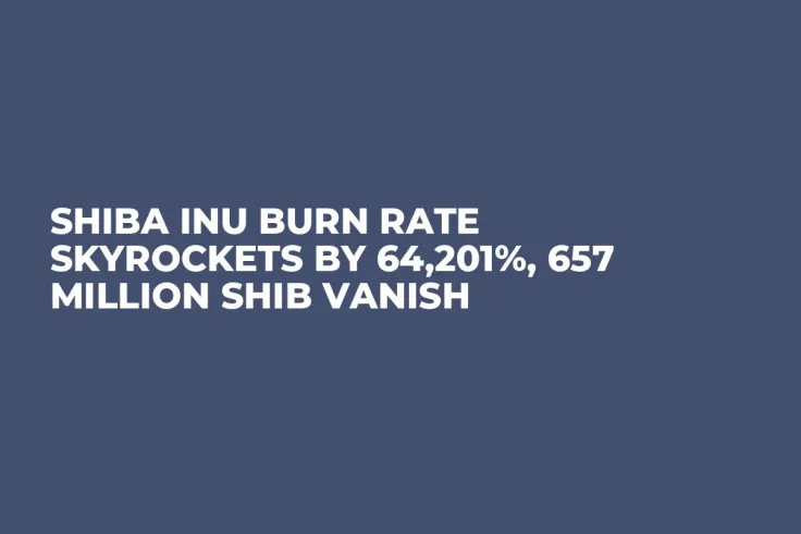 Shiba Inu Burn Rate Skyrockets by 64,201%, 657 Million SHIB Vanish