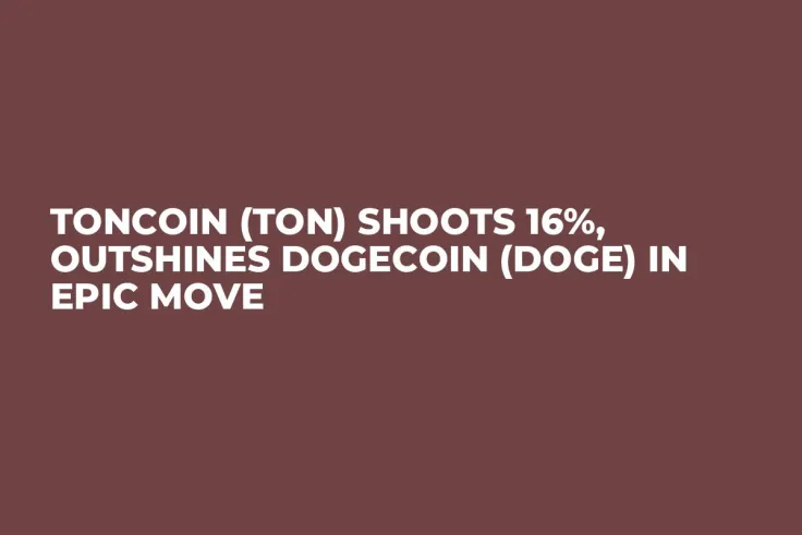 Toncoin (TON) Shoots 16%, Outshines Dogecoin (DOGE) in Epic Move
