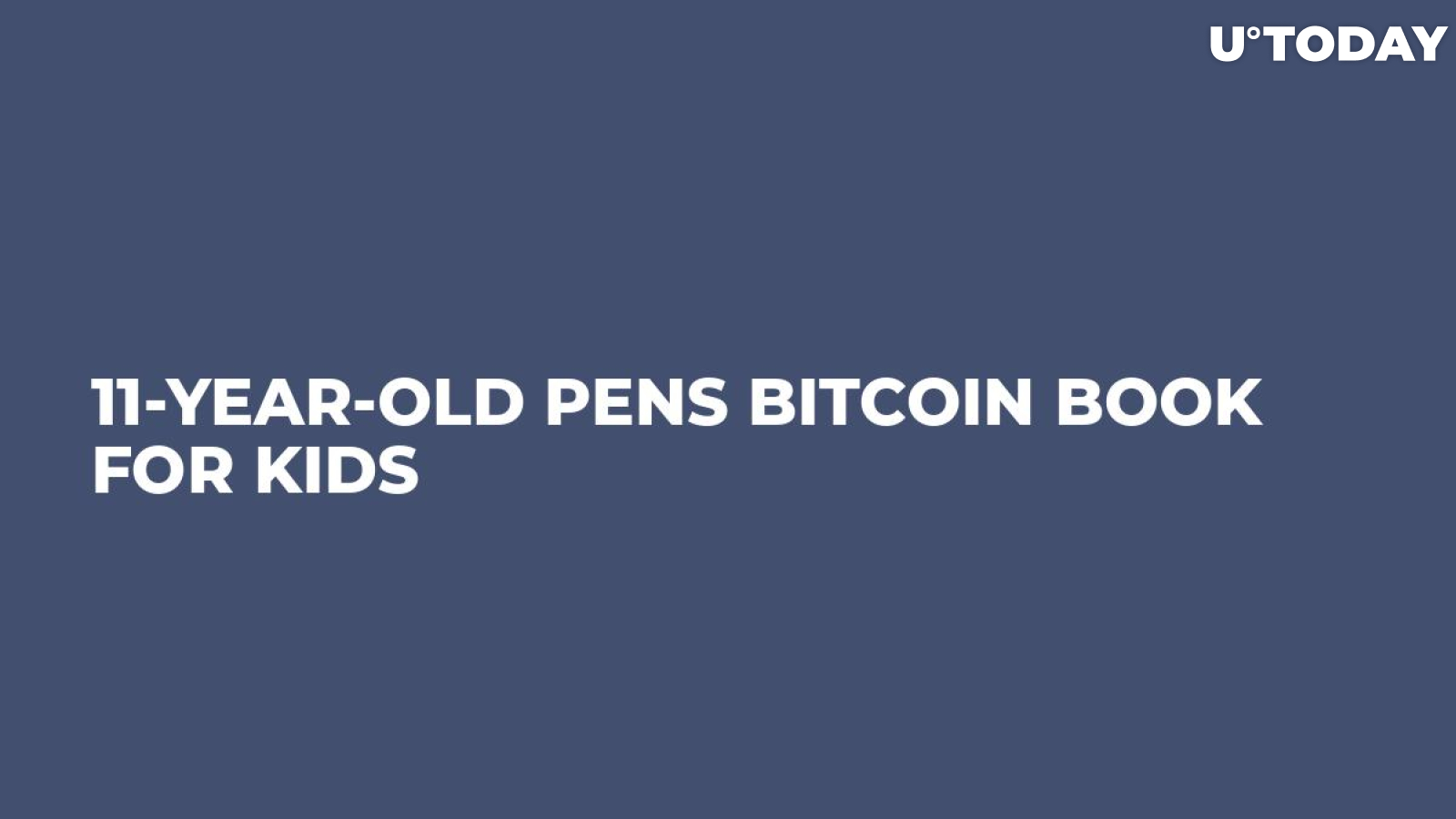 11-year old writes book on bitcoin