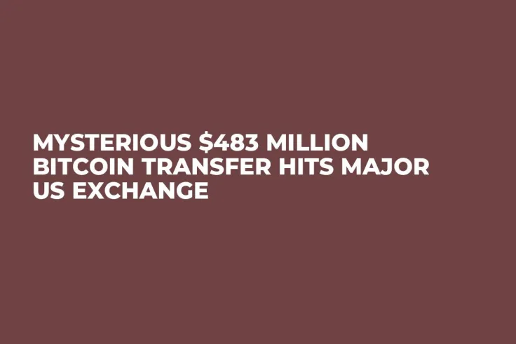 Mysterious $483 Million Bitcoin Transfer Hits Major US Exchange