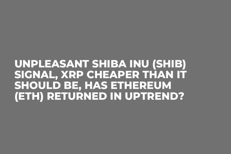 Unpleasant Shiba Inu (SHIB) Signal, XRP Cheaper Than It Should Be, Has Ethereum (ETH) Returned in Uptrend?