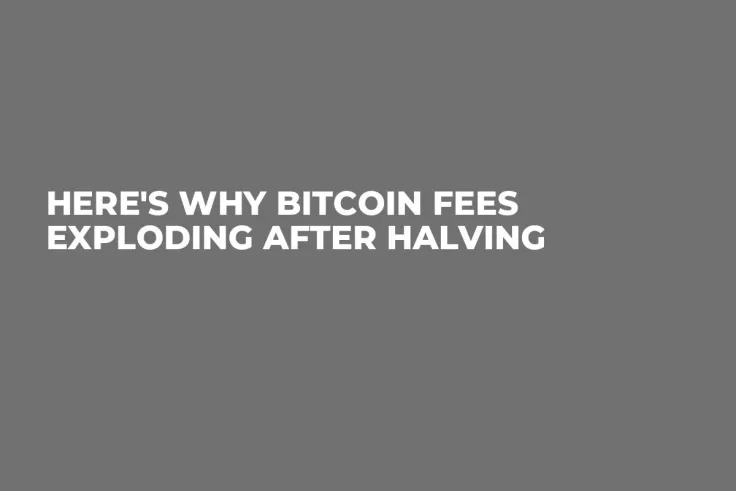 Here's Why Bitcoin Fees Exploding After Halving