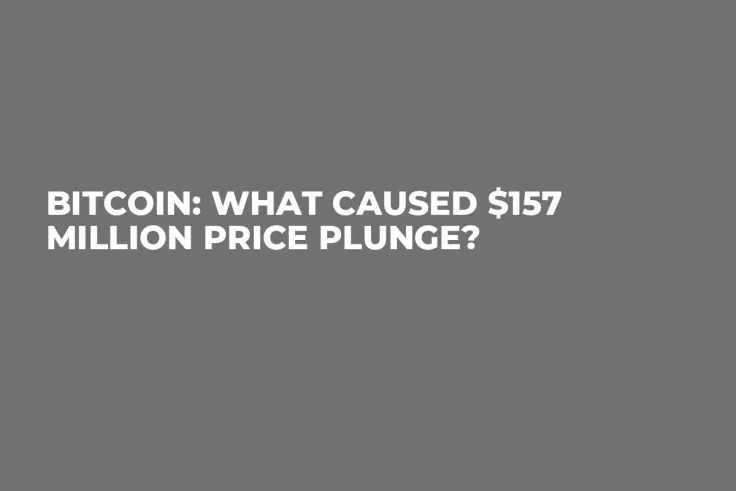 Bitcoin: What Caused $157 Million Price Plunge?