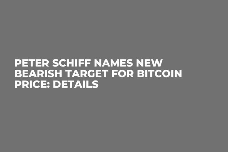 Peter Schiff Names New Bearish Target for Bitcoin Price: Details 