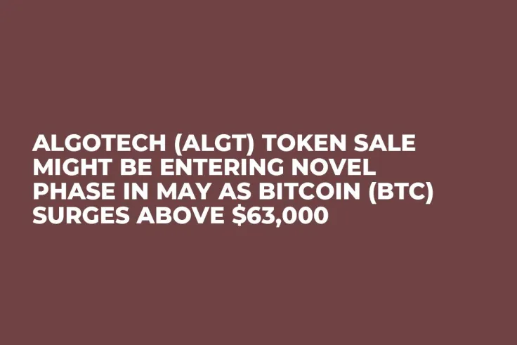 Algotech (ALGT) Token Sale Might be Entering Novel Phase in May as Bitcoin (BTC) Surges Above $63,000