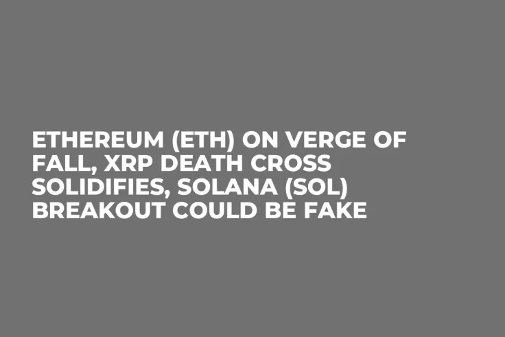 Ethereum (ETH) on Verge of Fall, XRP Death Cross Solidifies, Solana (SOL) Breakout Could Be Fake