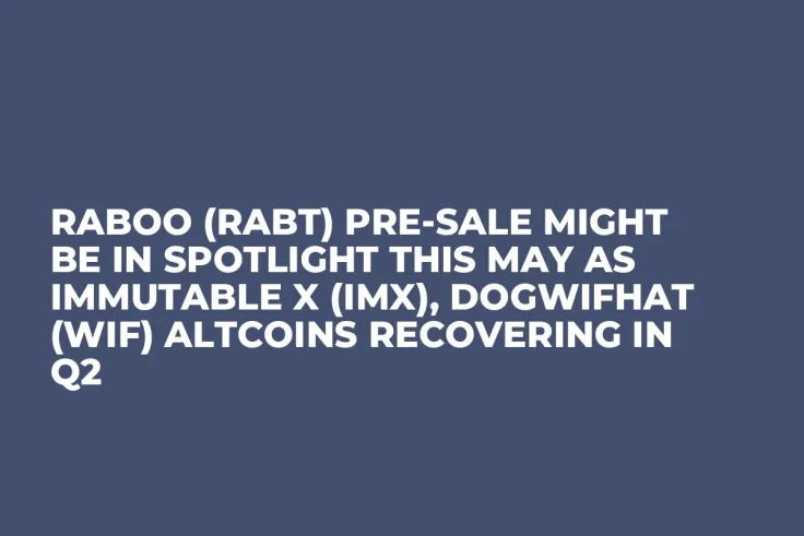 Raboo (RABT) Pre-Sale Might be in Spotlight This May as Immutable X (IMX), Dogwifhat (WIF) Altcoins Recovering in Q2