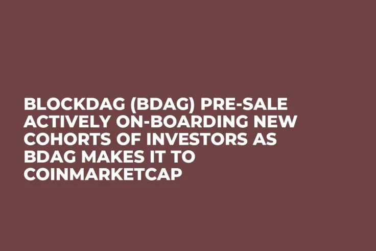 BlockDAG (BDAG) Pre-Sale Actively On-Boarding New Cohorts of Investors as BDAG Makes It to CoinMarketCap