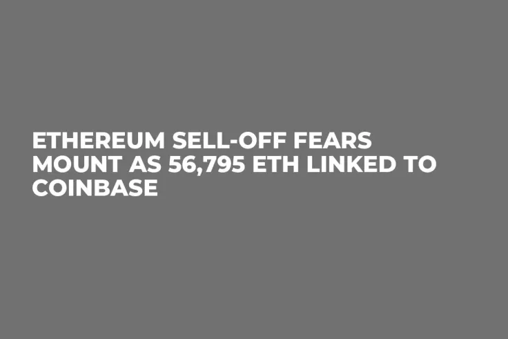 Ethereum Sell-off Fears Mount as 56,795 ETH Linked to Coinbase