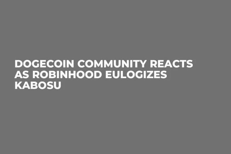 Dogecoin Community Reacts as Robinhood Eulogizes Kabosu