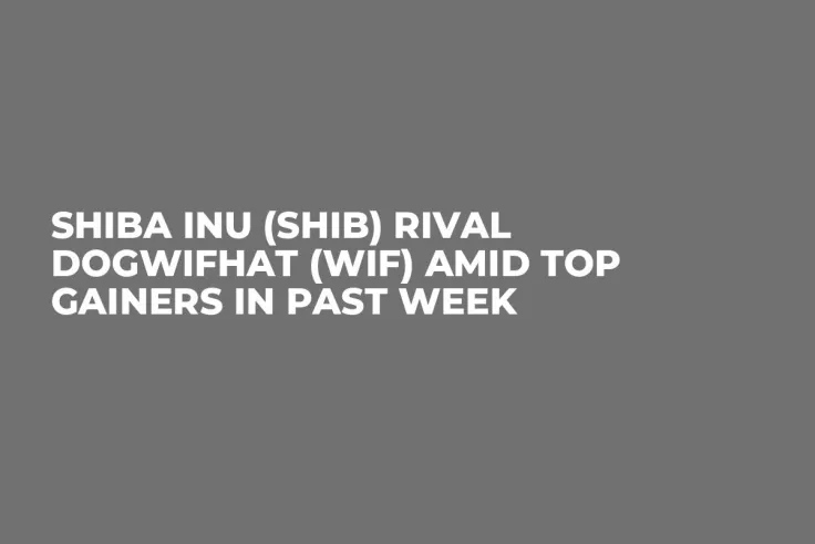 Shiba Inu (SHIB) Rival Dogwifhat (WIF) Amid Top Gainers in Past Week