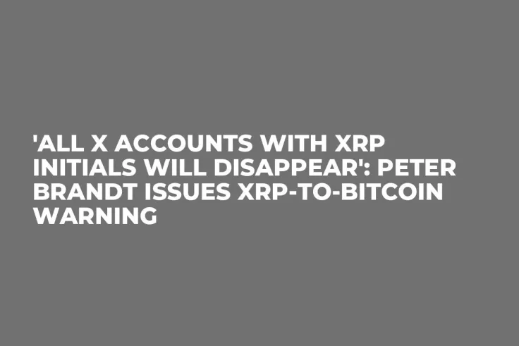 'All X Accounts with XRP Initials Will Disappear': Peter Brandt Issues XRP-to-Bitcoin Warning
