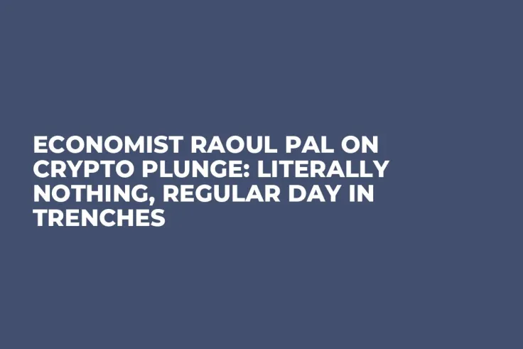 Economist Raoul Pal on Crypto Plunge: Literally Nothing, Regular Day in Trenches