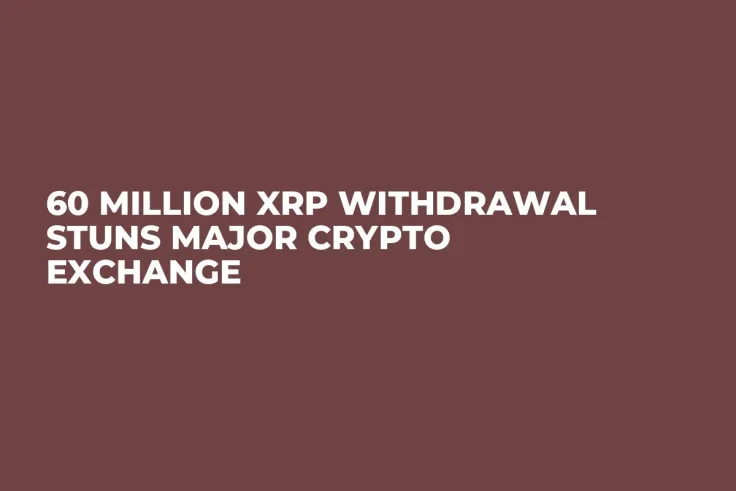 60 Million XRP Withdrawal Stuns Major Crypto Exchange
